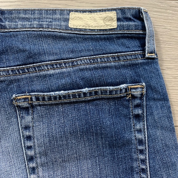 AG The Jodi High Rise Slim Flare Crop Distressed Jeans - Picture 9 of 12